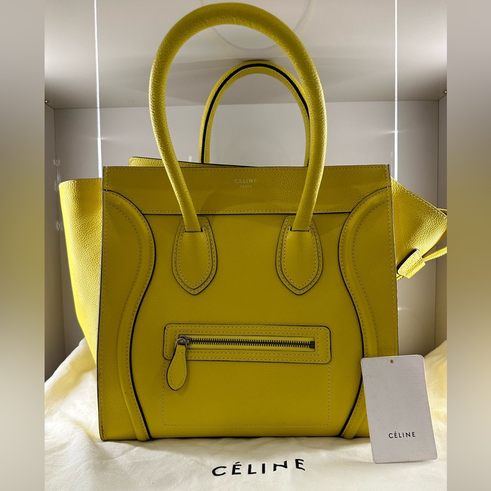 Authentic Celine Mini Luggage tote handbag